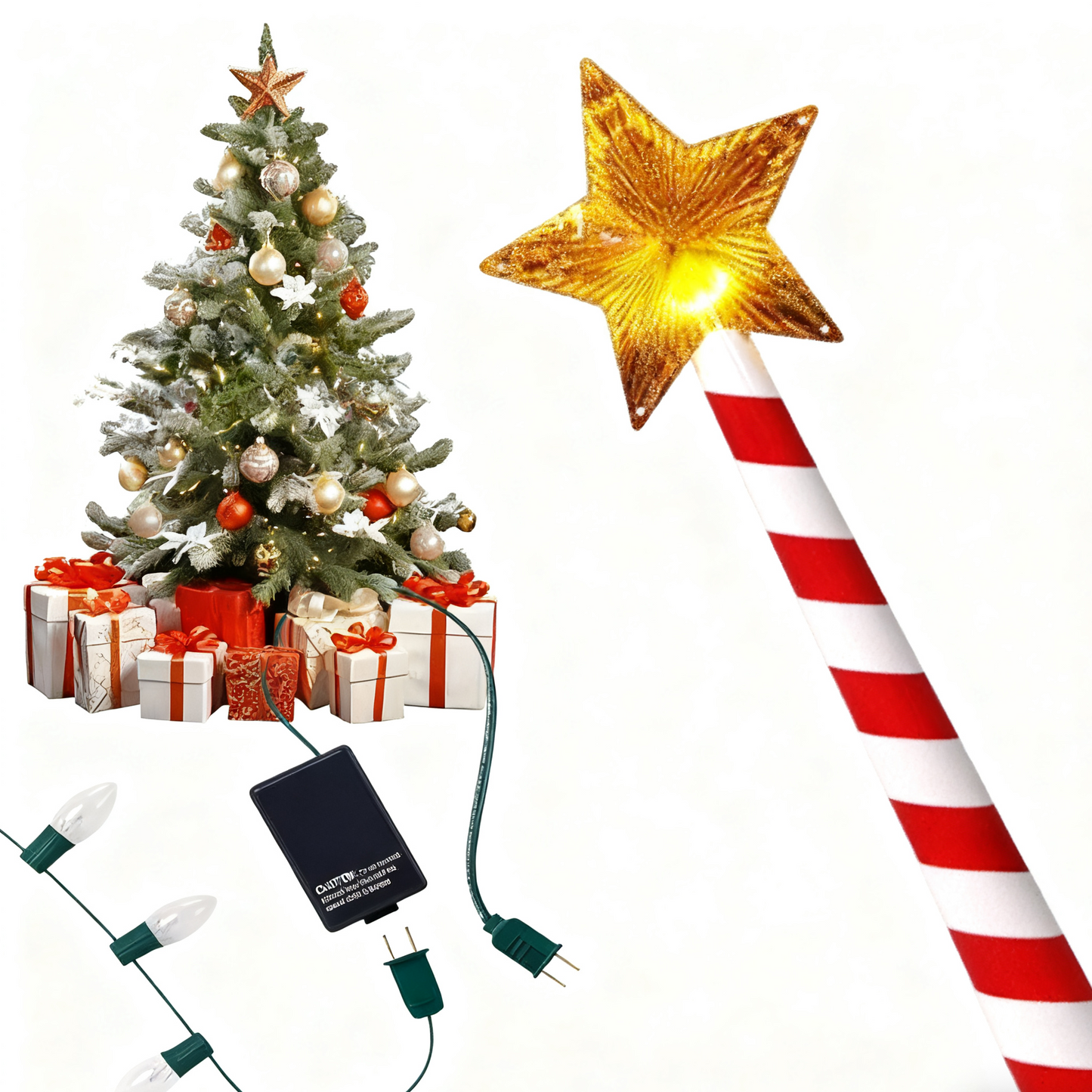 ⏰🎁 Limited Time Offer 🔥🔥–✨ Magic Wand Christmas Light Controller 🎄 Bring Your Tree to Life!