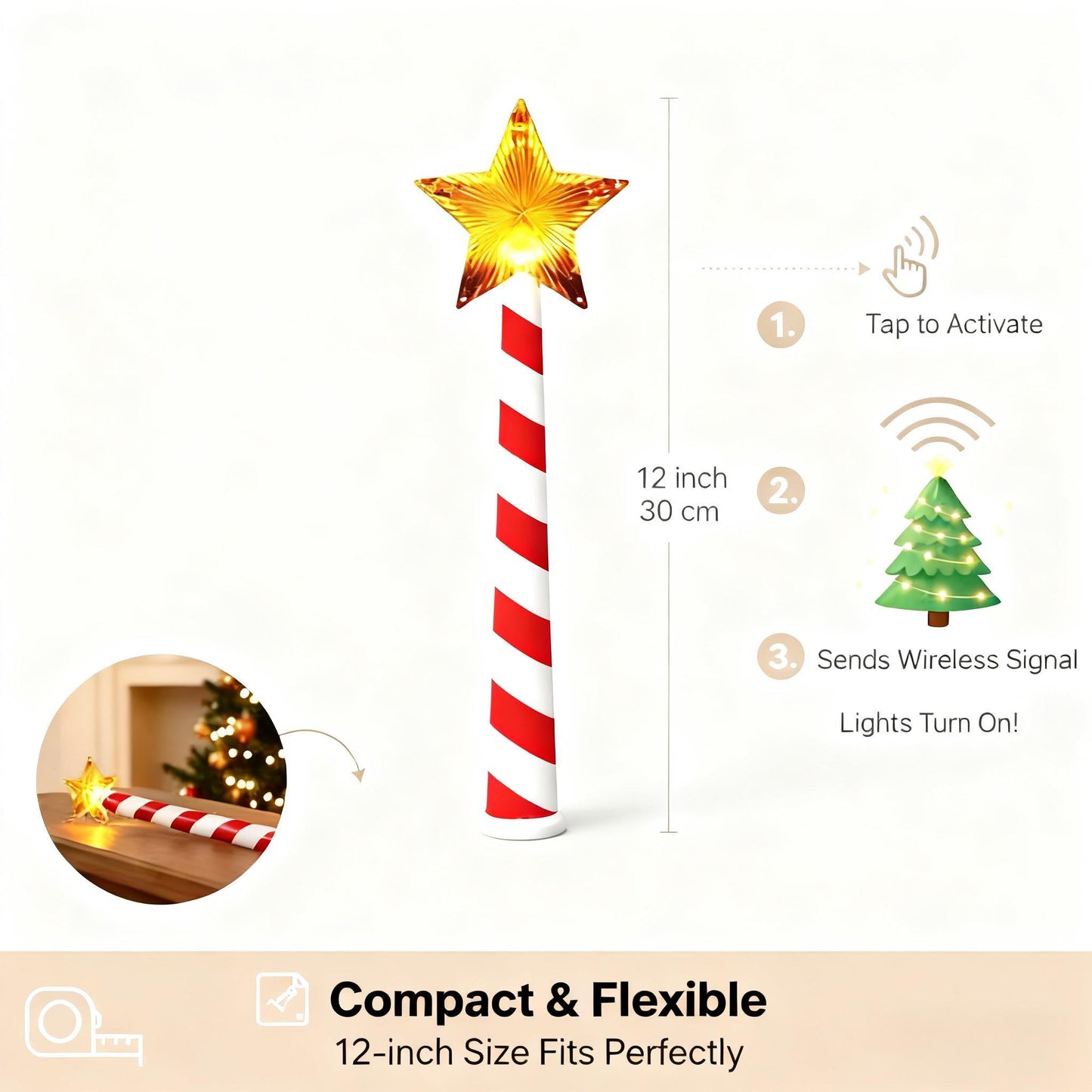 ⏰🎁 Limited Time Offer 🔥🔥–✨ Magic Wand Christmas Light Controller 🎄 Bring Your Tree to Life!