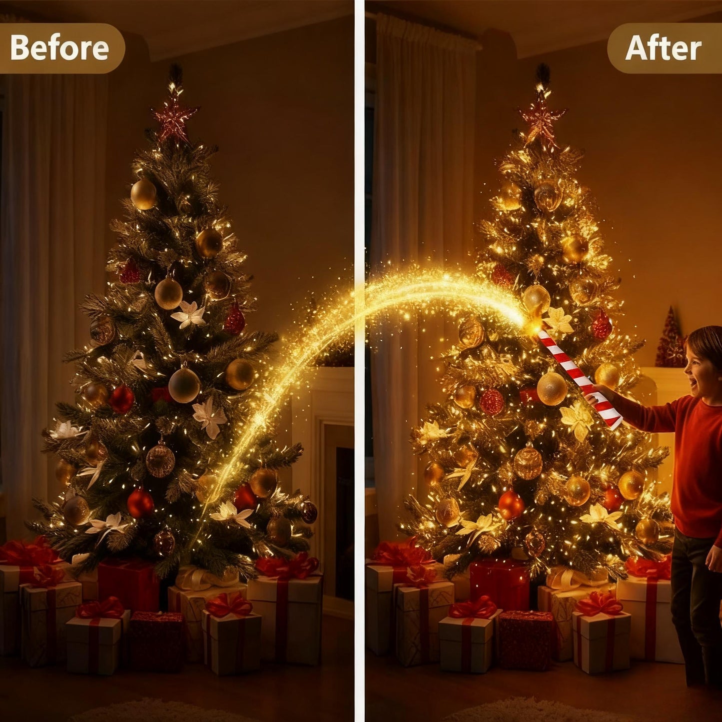 ⏰🎁 Limited Time Offer 🔥🔥–✨ Magic Wand Christmas Light Controller 🎄 Bring Your Tree to Life!